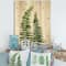 Designart - Fern Leaves Detail IV - Farmhouse Print on Natural Pine Wood
